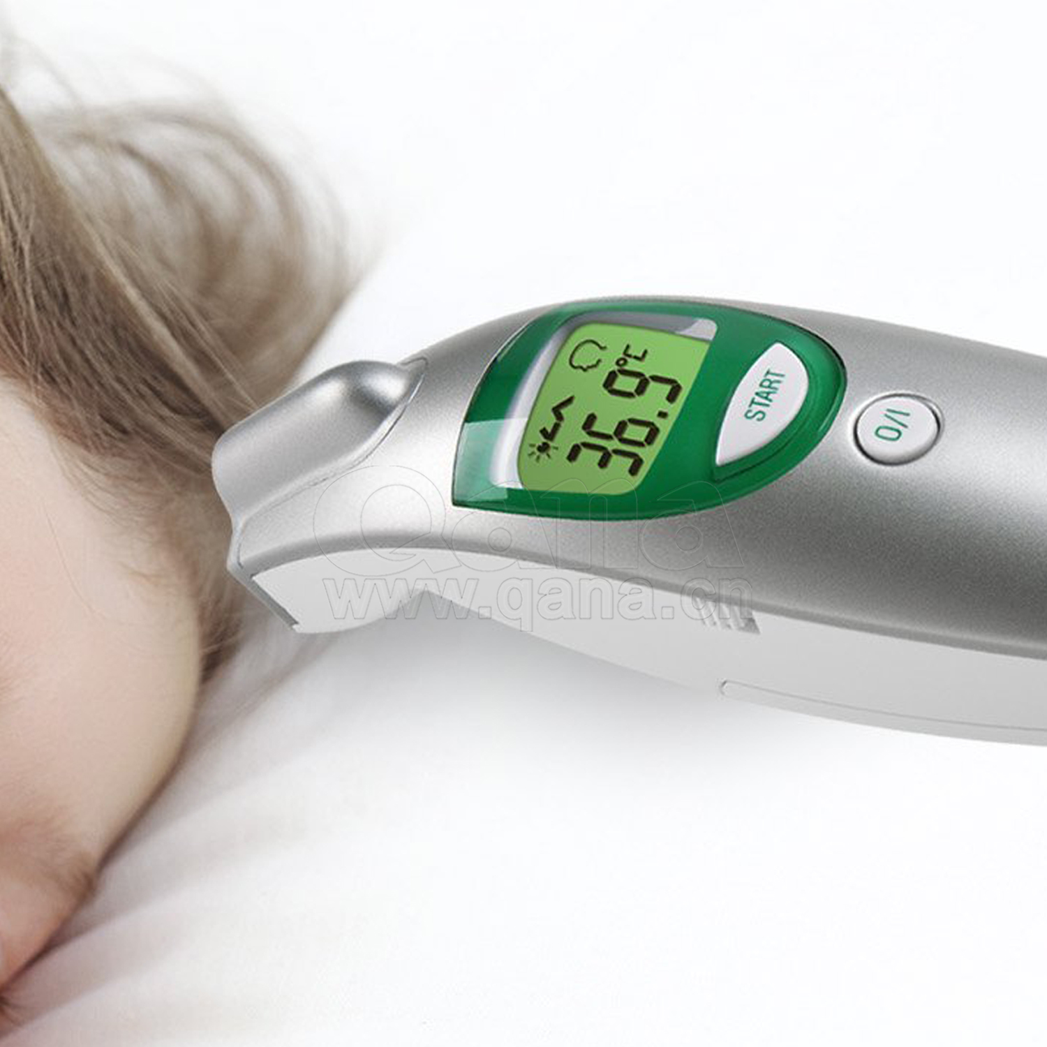 QANA FDA CE infrared baby infrared Clinical Thermometer  with visual fever alert - copy