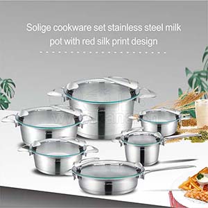 canton fair same quality with Fissler Solea Stainless Steel Signature Cookware Set