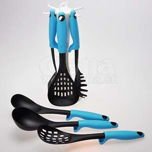 Colored plastic handle kitchen utensils - copy