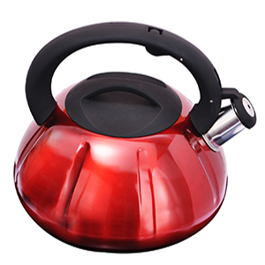 Tea Kettle,3L Quart Stainless Steel Tea top for StoveTop with Anti-Hot Handle, Food-Grade Material-Red