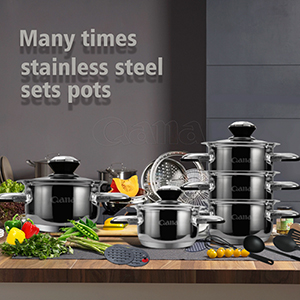 Design Stainless Steel Cooking pot Nonstick Low pressure Cookware sets