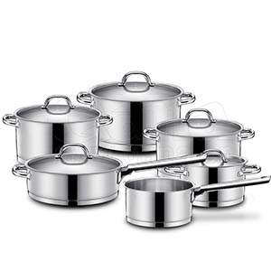 TOP Grade 12pcs Stainless Steel Cookware