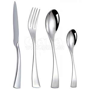 24pcs Luxury fast shipping promotion mirror polish stainless steel travel cutlery set for wedding