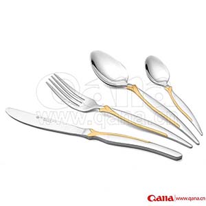 Nice Gold Plated Stainless Steel Cutlery Set 86 Pcs Spoon Knife Fork Set