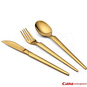 gold cutlery set,rose gold cutlery,stain