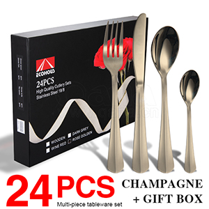 24 pieces champagne + gift box