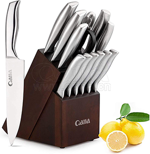 Knife set, 14 piece Kitchen knife Set With block Wooden, Self Sharping for chef knife set, Japan Stainless Steel knife set, BOXED knife sets, Best gift