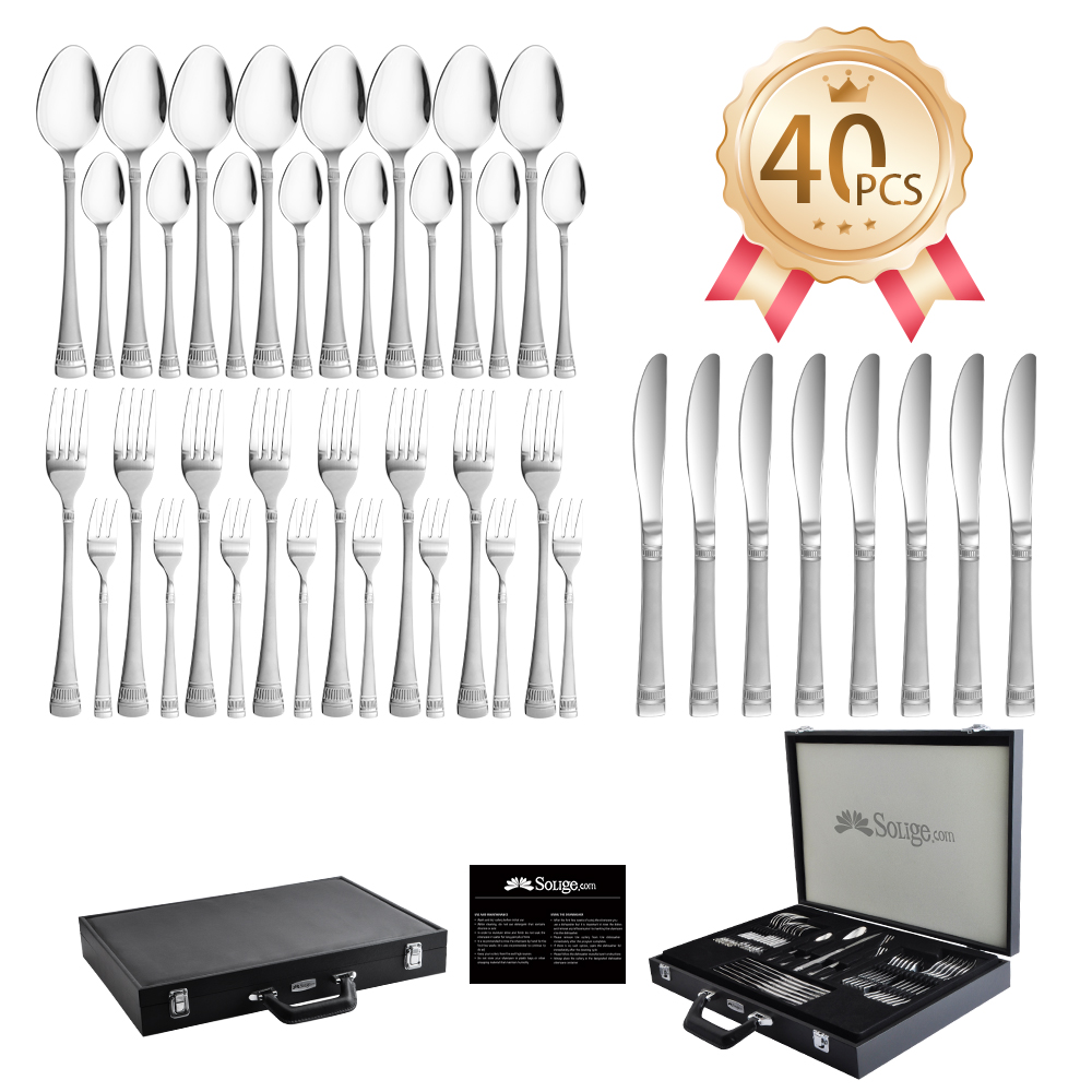 Basics Silverware Set, Stainless Steel Flatware