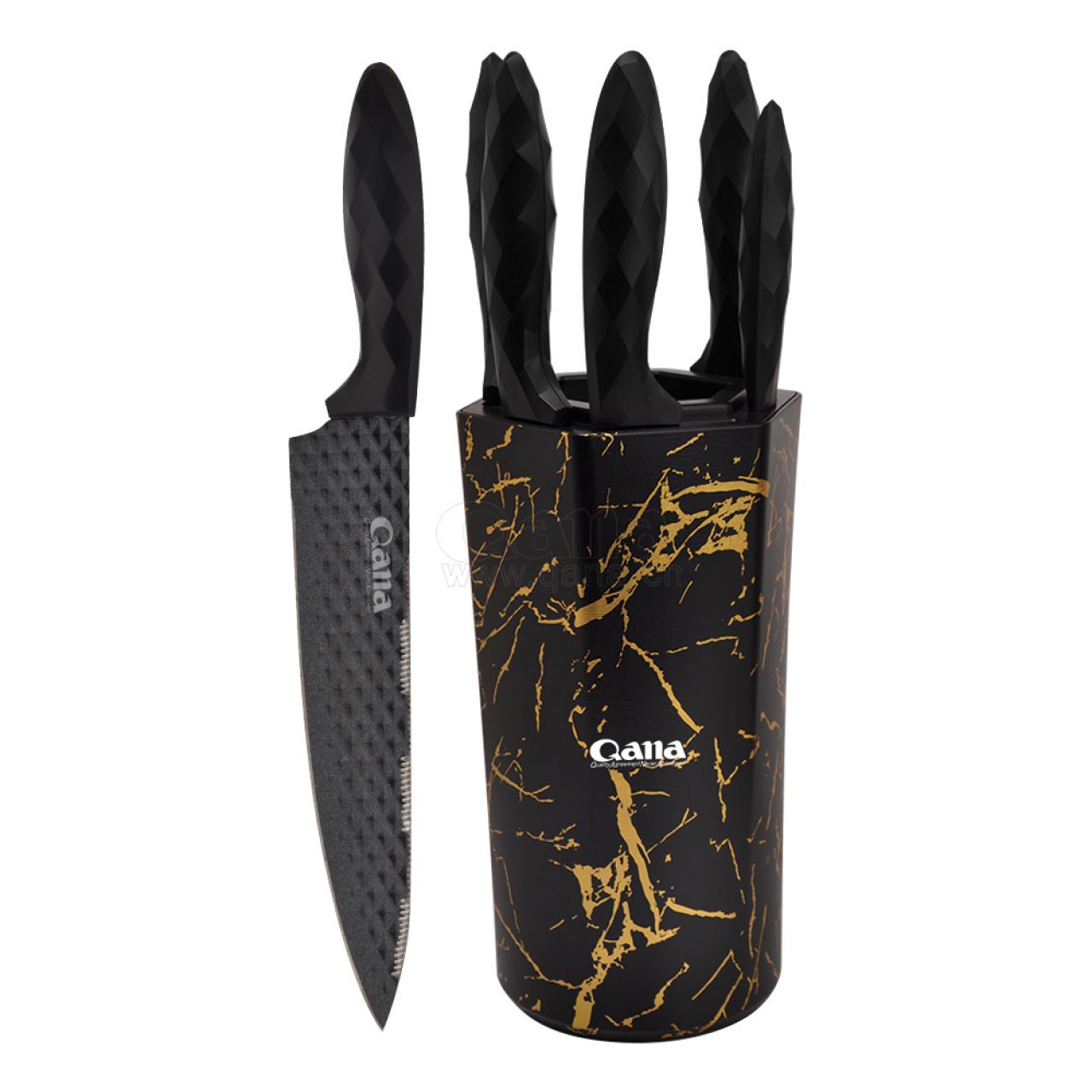 6-Piece Knife Set with Plastic Stand