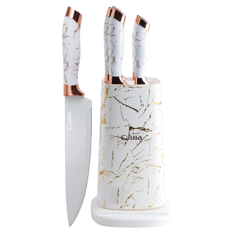 6PCS Knife Set with Plastic Stand