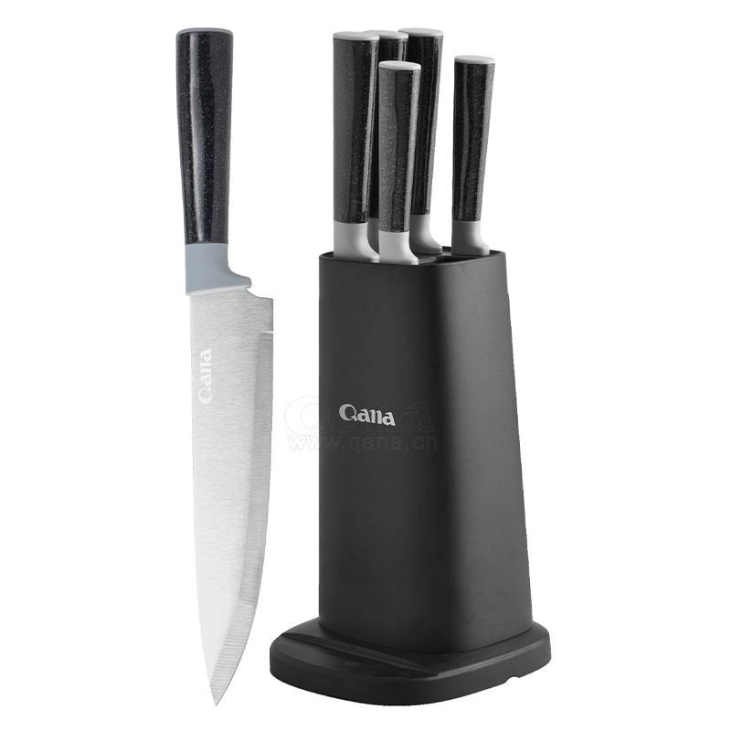 6PCS Knife Set with Plastic Stand