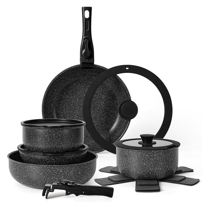 15Pcs Aluminum Non-Stick Cookware Set